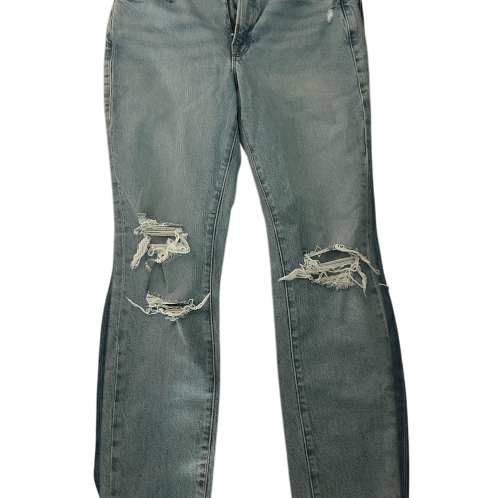 Good American Classic Blue Straight Leg Jeans